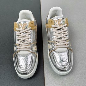Louis Vuitton Trainer Серебристые кроссовки Верх из эксклюзивно 