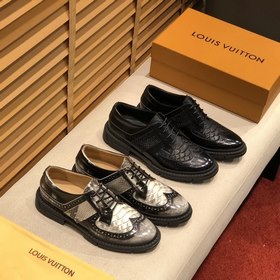 Louis Vuitton Классическая модель кожаных туфель Незаменимый эл