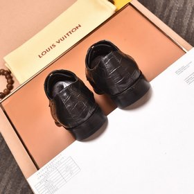 LV Официальные кожаные туфли Кожаные туфли костюму Верх из италья