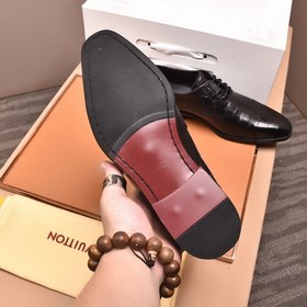 LV Официальные кожаные туфли Кожаные туфли костюму Верх из италья