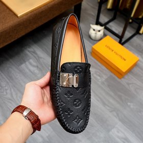 LV ботинки с каблуком Импортный верх из кожи бычка, импортная под