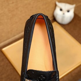 LV ботинки с каблуком Импортный верх из кожи бычка, импортная под