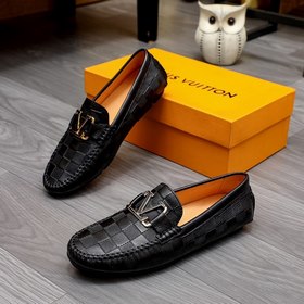 LV ботинки с закругленным носком Импортный верх из кожи бычка, им