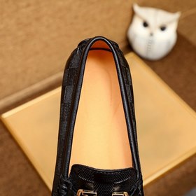LV ботинки с закругленным носком Импортный верх из кожи бычка, им