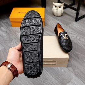 LV ботинки с закругленным носком Импортный верх из кожи бычка, им