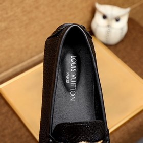 LV Новые туфли-ботинки черного цвета Импортный верх из кожи перво