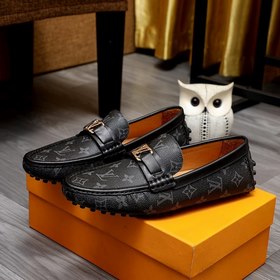 LV Новые туфли-ботинки черного цвета Импортная оригинальная кожа