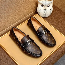 LV Новые туфли-ботинки черного и кофейного цветов Импортная ориги