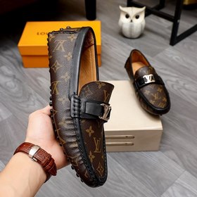 LV Новые туфли-ботинки черного и кофейного цветов Импортная ориги