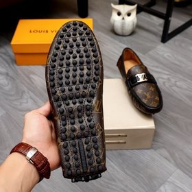 LV Новые туфли-ботинки черного и кофейного цветов Импортная ориги