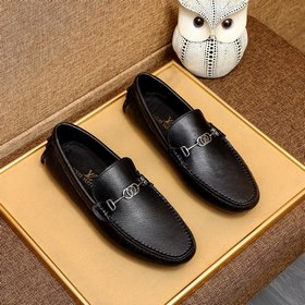 Новые туфли LV в черном цвете Импортная оригинальная кожа верхне