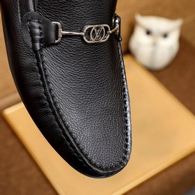 Новые туфли LV в черном цвете Импортная оригинальная кожа верхне
