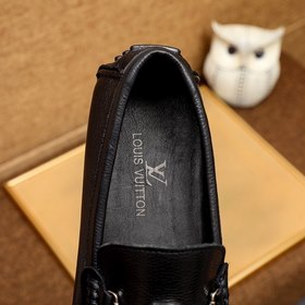 Новые туфли LV в черном цвете Импортная оригинальная кожа верхне