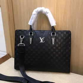 Lv Мужская сумка для документов из кожи слоновой кости Модель： 84