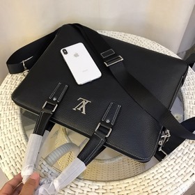 LV Роскошная мужская сумка для документов из импортной кожи Модел