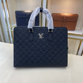 LV Мужская деловая сумка из кожи бычка, модель 3385-1 Высококачес