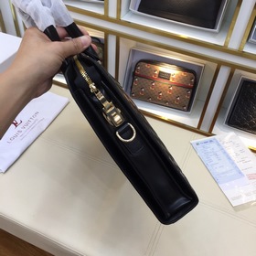 LV высококачественная мужская сумка для документов из кожи бычка,