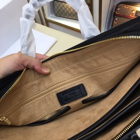 LV высококачественная мужская сумка для документов из кожи бычка,