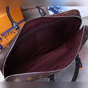 LV Мужской портфель для документов, черный, модель M41125 PORTE-D