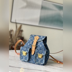 LV Джинсовая сумка-рюкзак для альпинизма, модель M95057 Джинсов