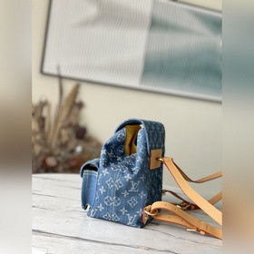 LV Джинсовая сумка-рюкзак для альпинизма, модель M95057 Джинсов