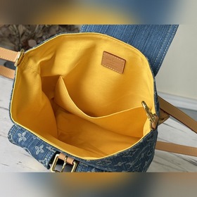 LV Джинсовая сумка-рюкзак для альпинизма, модель M95057 Джинсов