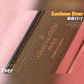 LV Lockme Ever BB сумка, серый слоновой кости, модель M53937 Сумк