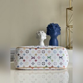 LV модель M40352 белая трехцветная серия GRACEFUL сумка для покуп