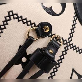 LV Модель 46040 Двухцветная сумка-тоут с вышитыми нитками, сумка-