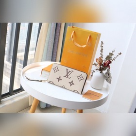 LV zippy кошелек на молнии Модель M80116 Бежевый Кошелек на мол
