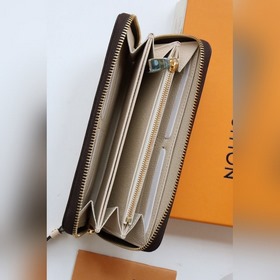 LV zippy кошелек на молнии Модель M80116 Бежевый Кошелек на мол