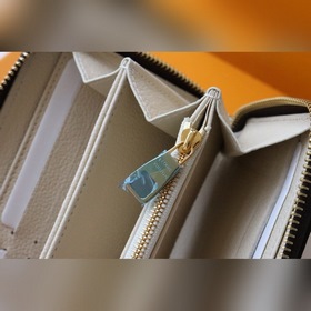 LV zippy кошелек на молнии Модель M80116 Бежевый Кошелек на мол