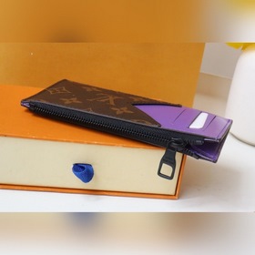 LV Модель 81627 Карман для карт на молнии Держатель для монет от