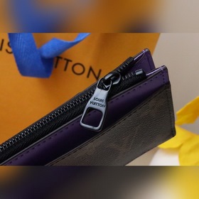 LV Модель 81627 Карман для карт на молнии Держатель для монет от