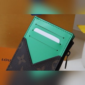 LV Модель 81627 Карман для карт на молнии Держатель для монет от