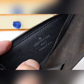 LV Модель 81627 Карман для карт на молнии Держатель для монет от