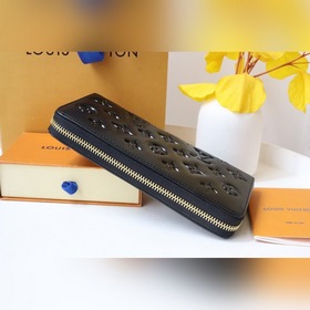 LV Кошелек на молнии Модель M81510 Изготовлен из кожи ягненка с т