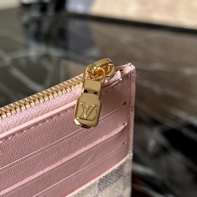 LV Slim Purse Карманная сумка Модель N80346 Белый розовый Сумка