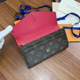LV Модель M62234 Красный Этот конверт-кошелек изготовлен из элега