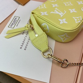 LV Mini Pochette Accessoires клатч, модель M46129, желтый  Эта с