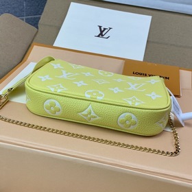 LV Mini Pochette Accessoires клатч, модель M46129, желтый  Эта с