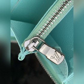 LV ZIPPY одностворчатый кошелек Star, модель M81466, зеленый с ти