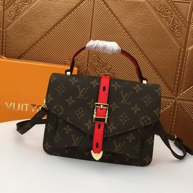 LV Сумка через плечо из ткани с узором LV, модель 66823 Клапан