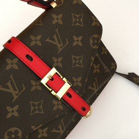 LV Сумка через плечо из ткани с узором LV, модель 66823 Клапан 
