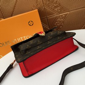 LV Сумка через плечо из ткани с узором LV, модель 66823 Клапан 