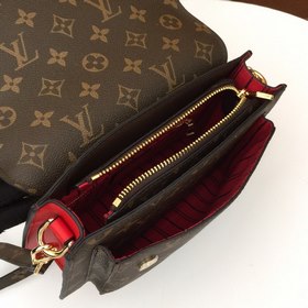 LV Сумка через плечо из ткани с узором LV, модель 66823 Клапан 