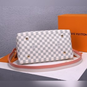 LV Beaubourg Hobo Белая сумка с плетеными ручками, средний размер
