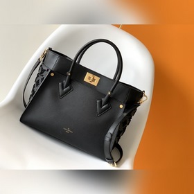 LV Сумка с двумя ручками, модель M53826, черная вышивка, фурниту