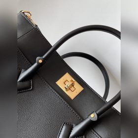 LV Сумка с двумя ручками, модель M53826, черная вышивка, фурниту