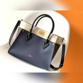 LV Сумка с двумя ручками, модель M55933, старый принт синим, фур